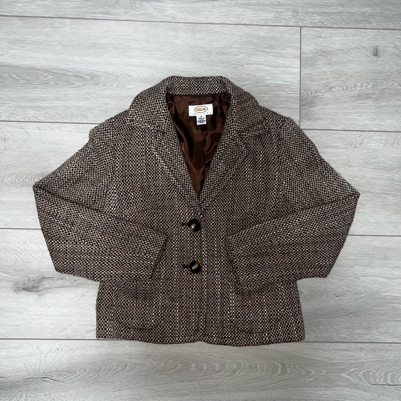 Talbots Petites Brown Woven Blazer - Picture 1 of 5